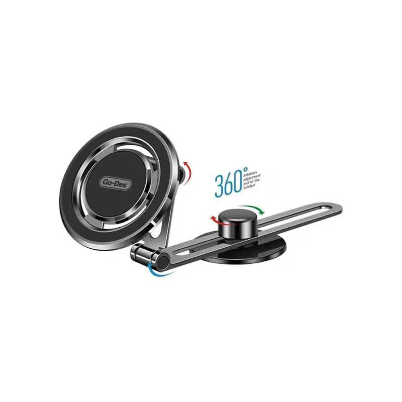 Go Des Magnetic 360 Degree Rotating Flat Floor Car Phone Holder