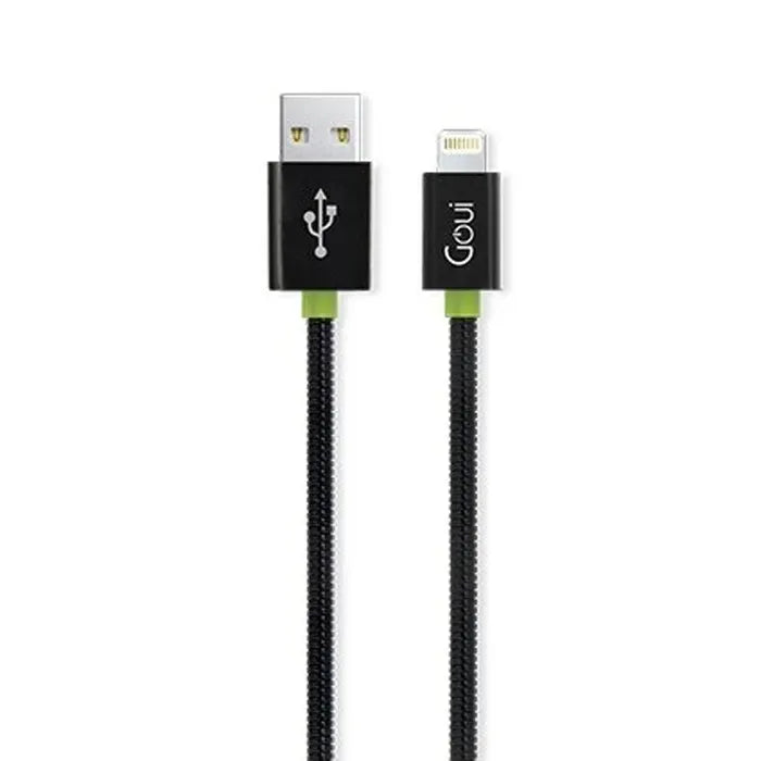 Goui 8-PIN Spring Braided Lightning to USB Cable G-LC30-8PIN (Black)