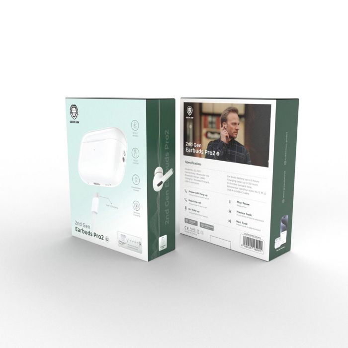 Green Lion Earbuds Pro 2 Wireless Headphones – 2nd Gen Green Lion Earbuds Pro 2 Wireless Headphones – 2nd Gen