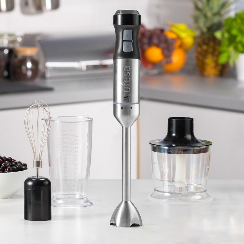 UFESA Hand Blender BP4752 Vario 1400 Titanium XL Max – Power & Efficiency UFESA Hand Blender BP4752 Vario 1400 Titanium XL Max – Power & Efficiency