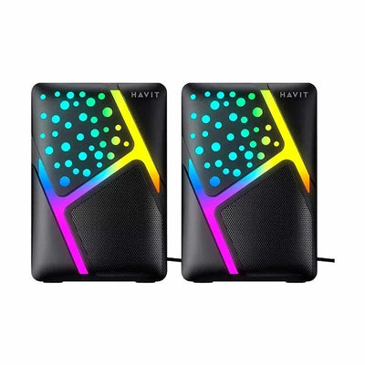سماعات Havit HV-SK763 RGB 2.0 – صوت واضح وإضاءة مميزة
