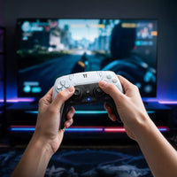 وحدة تحكم ألعاب لاسلكية HOCO GA1 Phoenix لجهاز PS4 - أبيض
