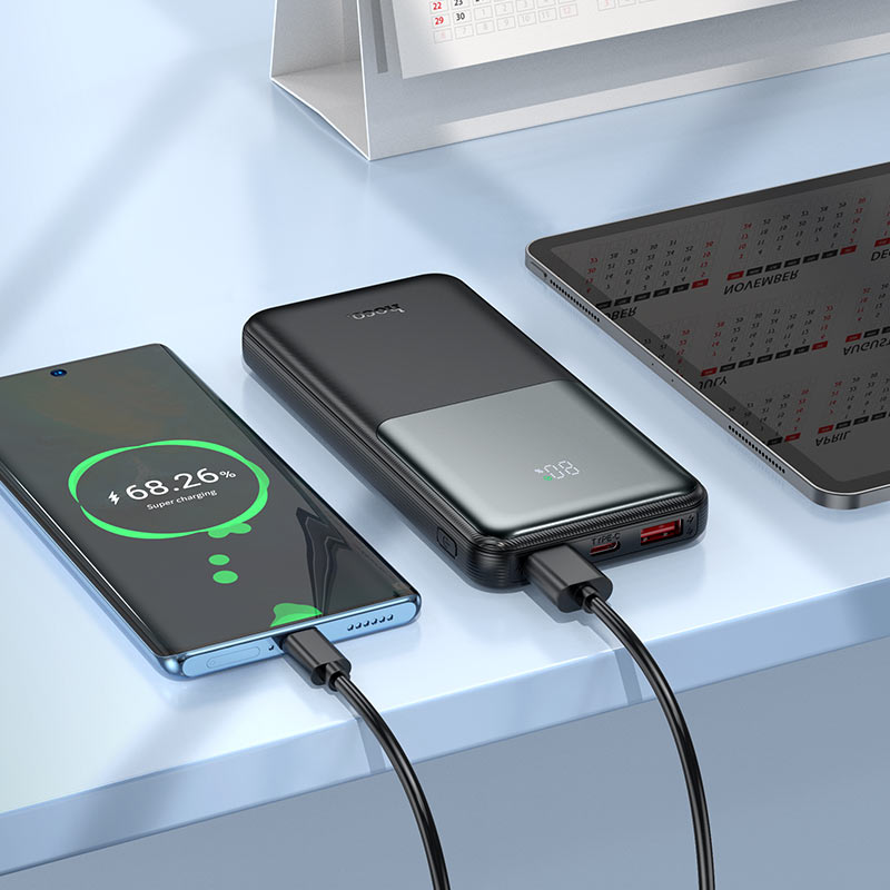 HOCO J136 Sirui Power Bank 10000mAh – 22.5W + PD20W Fast Charging with LED Display