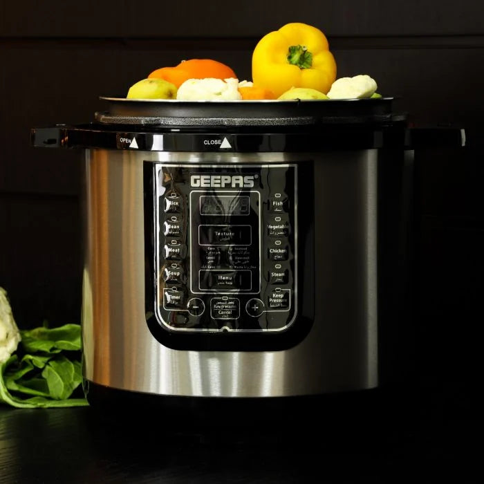 Geepas Digital Multi Cooker 12L Capacity 14 Cooking Programs Geepas Digital Multi Cooker 12L Capacity 14 Cooking Programs