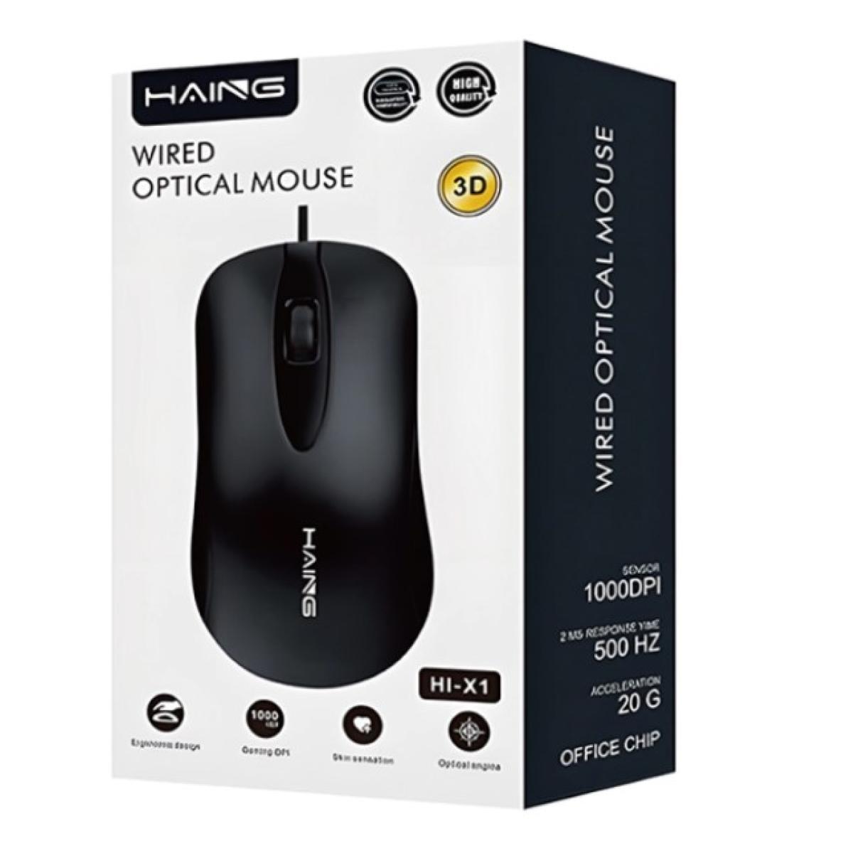HAING HI-X1 Wired Optical Mouse | Precision & Comfort HAING HI-X1 Wired Optical Mouse | Precision & Comfort