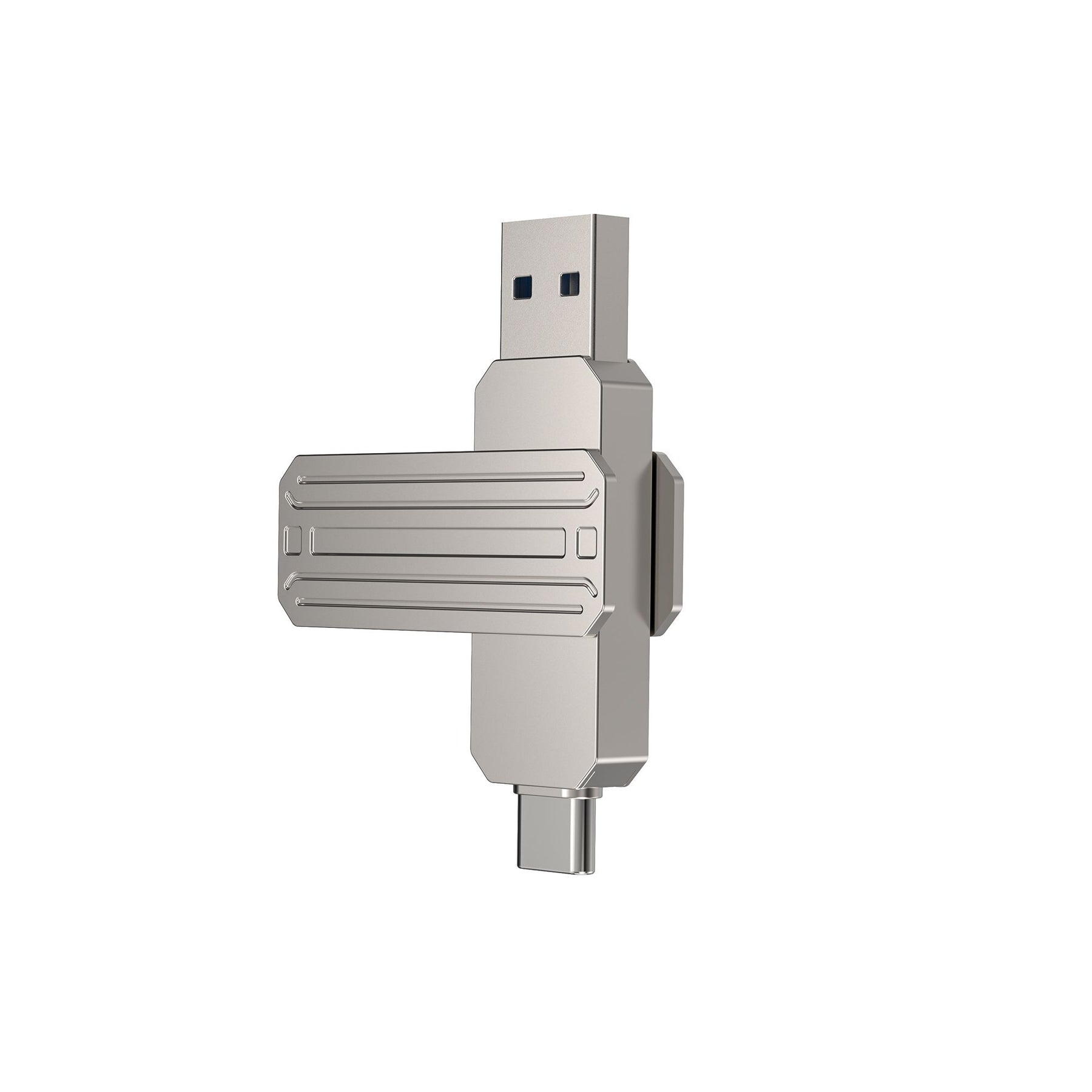 WIWU Infinite 2in1 USB3.2 Flash Drive 64GB Fast & Versatile - Silver WIWU Infinite 2in1 USB3.2 Flash Drive 64GB Fast & Versatile - Silver