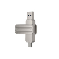 WIWU Infinite 2in1 USB3.2 Flash Drive 32GB Fast & Versatile - Silver