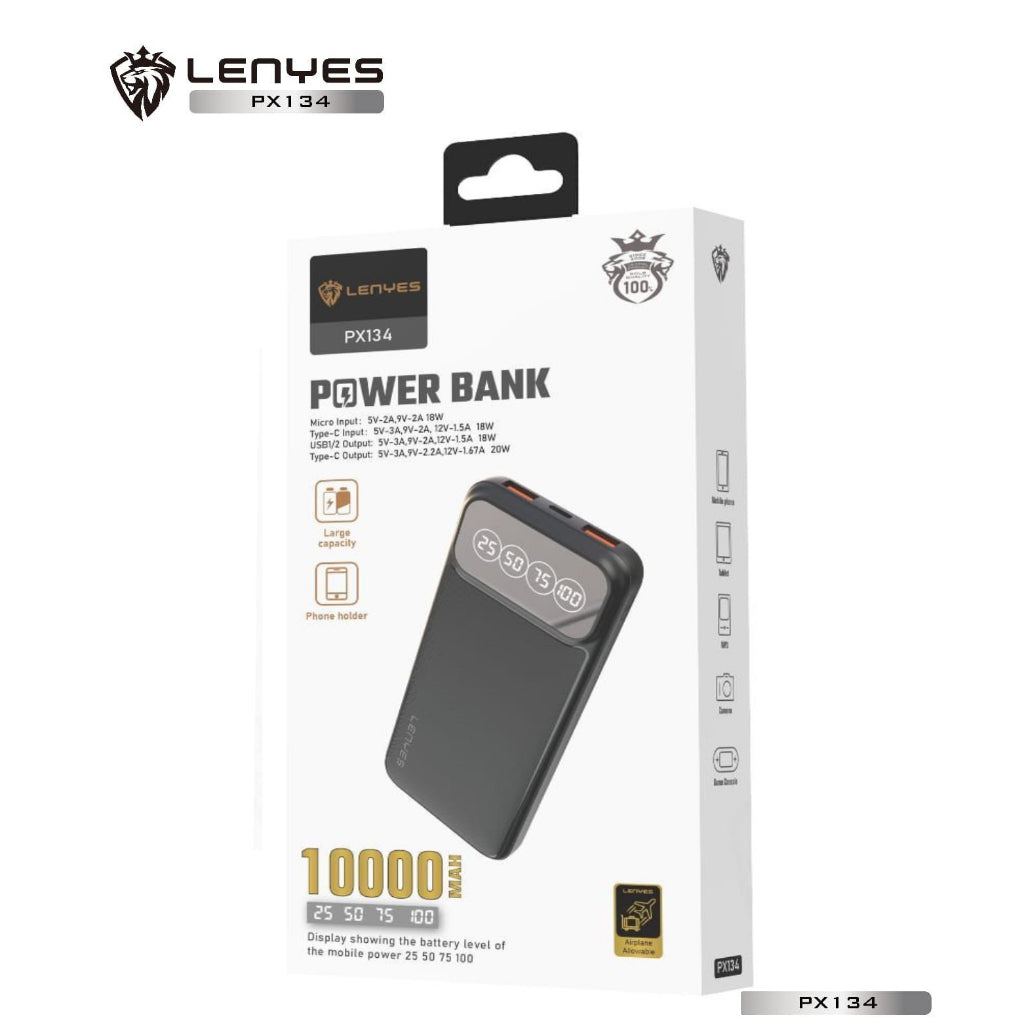 Lenyes Portable Power Bank 10000mAh