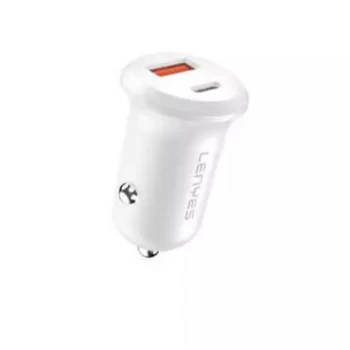 Lenyes CA53 Mini PD 30W Car Charger – White Lenyes CA53 Mini PD 30W Car Charger – White