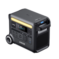 Anker SOLIX F2600 2400W Portable Power Station with LiFePO4 - Black