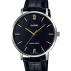 Casio, MTP-VT01L-1BUDF, Men's Watch - Black Leather