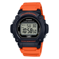 Casio Men's Digital Orange Resin Band Watch W-219H-4A