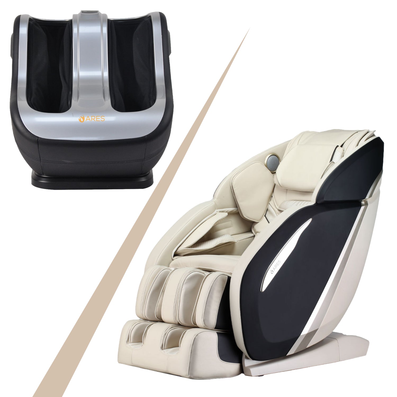 ARES iPremium Massage Chair (Beige/Black)
