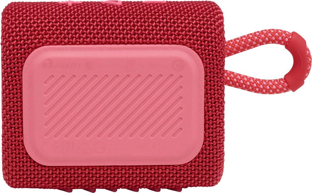 JBL GO 3 Portable Waterproof Wireless Speaker - Red
