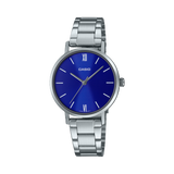 Casio LTP-VTO2D-ZAUDF Stainless Steel Silver Watch , Women Watches