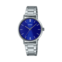 Casio LTP-VTO2D-ZAUDF Stainless Steel Silver Watch , Women Watches