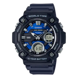 Casio, AEQ-120W-2AVDF, Men's Watch - Navy Blue Resin