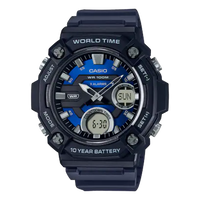 Casio, AEQ-120W-2AVDF, Men's Watch - Navy Blue Resin