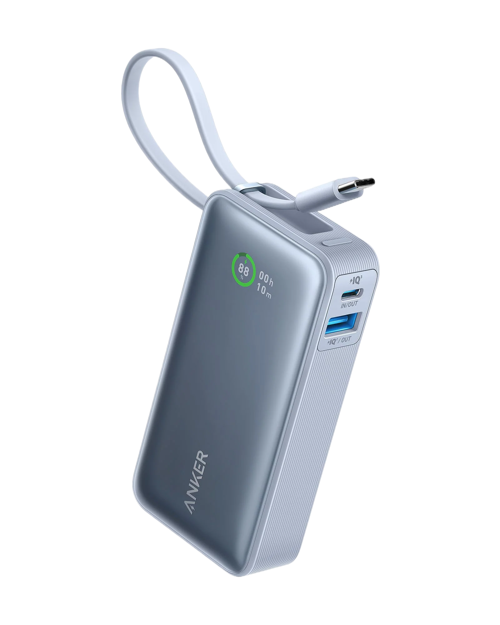 Anker Nano Power Bank 10,000mAh Portable Charger with Built-in USB-C