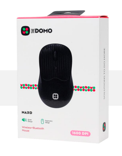 DOMO MAXO Wireless + Bluetooth Mouse 1600 DPI - Black