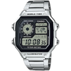 CASIO AE-1200WHD-1A Silver World Time Digital Watch