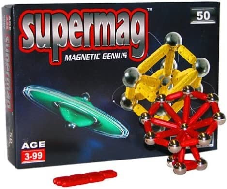Supermag Magnetic Genius 50 Pieces Yellow