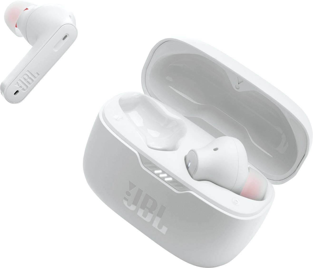 سماعات أذن T230 بتقنية إلغاء الضوضاء من JBL - بيضاء