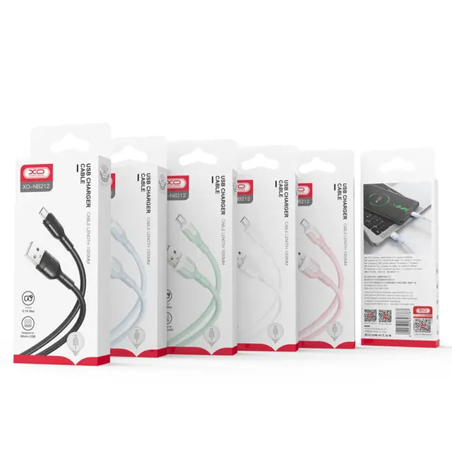 XO NB212 USB to USB-C Cable – 1M 2.1A White XO NB212 USB to USB-C Cable – 1M 2.1A White