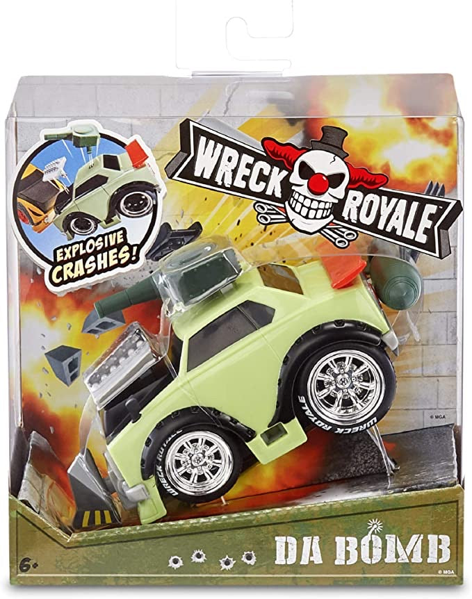 MGA Entertainment Wreck Royale Exploding Crashing Da Bomb Race Car
