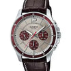 Casio Men Leather Watch MTP-1374L-7A1