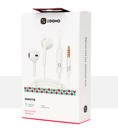 DOMO INNOVO Stereo Wired Earphones 3.5mm White