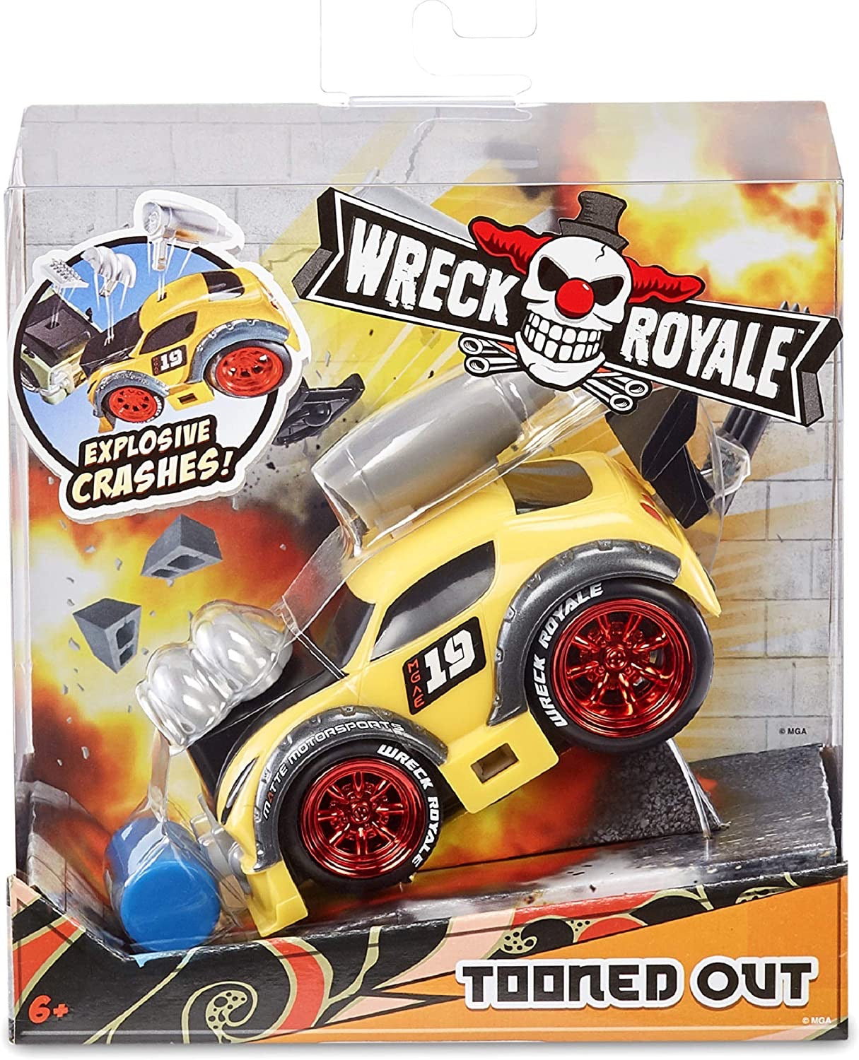 MGA Entertainment Wreck Royale Exploding Crashing Tooned Out Race