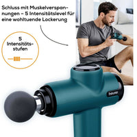 مسدس مساج Beurer MG99 مضغوط | 5 سرعات و4 رؤوس