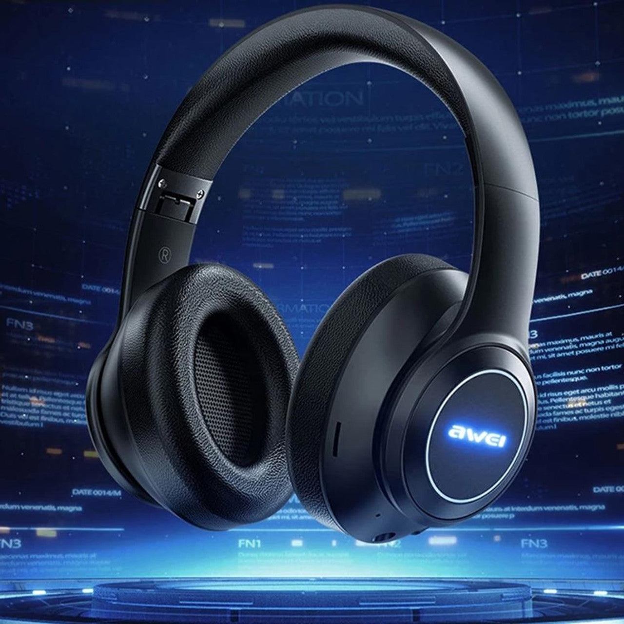 AWEI RGB Gaming Headset with Mic Over Ear Headphones Bluetooth 5.3