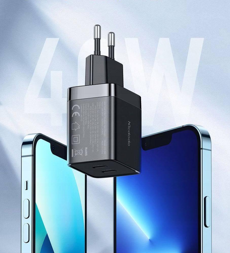 Mcdodo 40W dual type-c Charger EU Plug