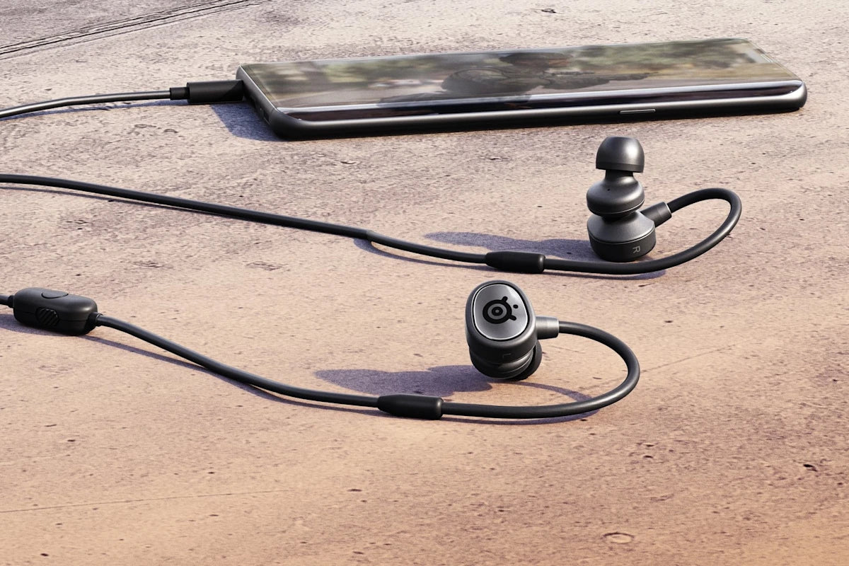 SteelSeries Tusq In-Ear Gaming Headset | Mobile Gaming with Dual Microphones