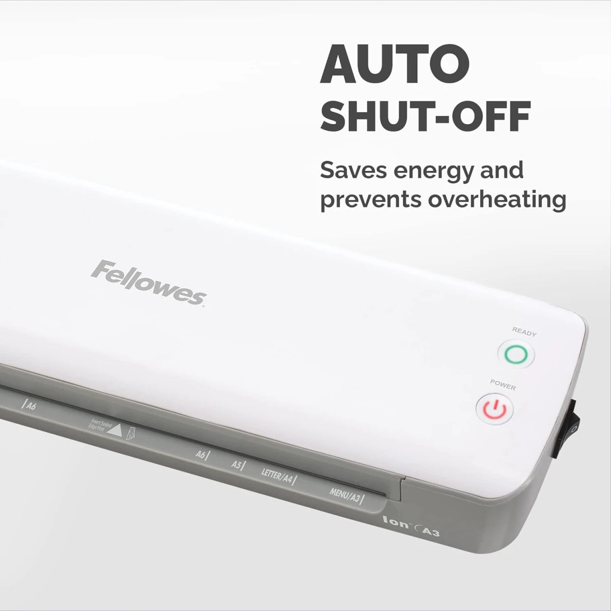 Fellowes Ion A3 ماكينة تغليف - سهلة الاستخدام، تسخين سريع Fellowes Ion A3 ماكينة تغليف - سهلة الاستخدام، تسخين سريع