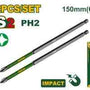 JADEVER PH2 150mm Impact Screwdriver Bits, 2-Piece Set - JDSV4K64