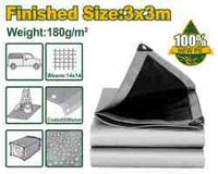 شراع بولي إيثيلين شديد التحمل من JADEVER بمقاس 3×3 م، بوزن 180 جم/م² - JDTQ8033
