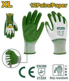 JADEVER XL Latex-Coated Work Gloves, 13 Gauge - JDXG3802