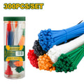 Jadever 300PCS Colored Cable Ties Set | With Organizer Box