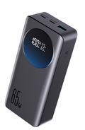 JOYROOM JR-PBF05 Pro 65W Digital Display Fast Charging Power Bank 30000mAh--Black （with Type-C To Type-C 100W 1.2M cable black）