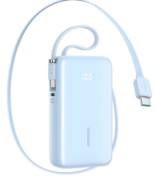 JOYROOM Retractable Power Bank 10000mAh - 35W Fast Charging