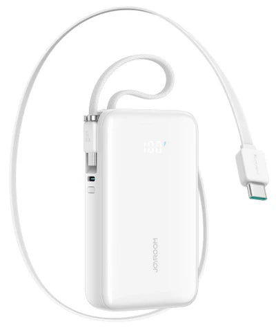 JOYROOM Retractable Power Bank 10000mAh - 35W Fast Charging