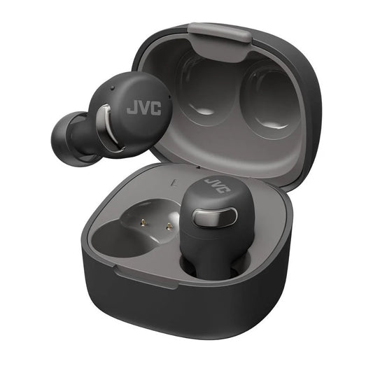 سماعات JVC اللاسلكية المدمجة مع إلغاء الضوضاء ووضع تأخير منخفض