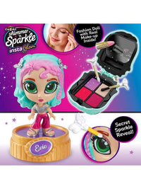 CraZArt Shimmer N Sparkle InstaGlam Make Up Doll – Evie | Fashion Doll with Real Makeup (07254)