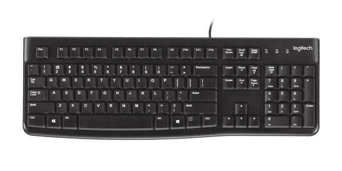 لوحة مفاتيح USB سلكية من Logitech K120 