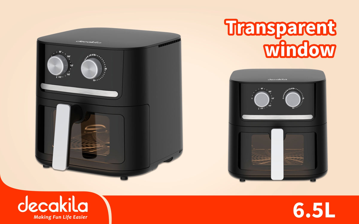 Decakela 6.5L Clear Door Air Fryer | 1600W (KEEC085B) Decakela 6.5L Clear Door Air Fryer | 1600W (KEEC085B)