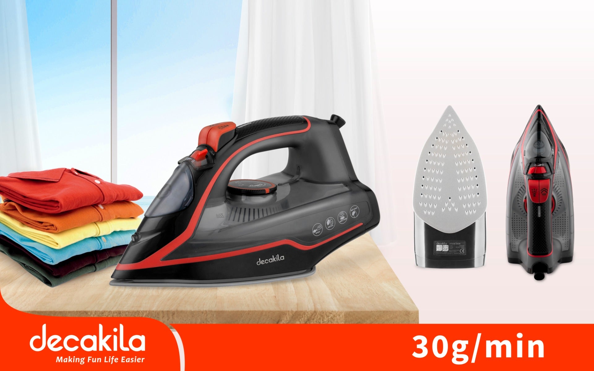 Decakela 2400W Steam Iron (KEEN001W)