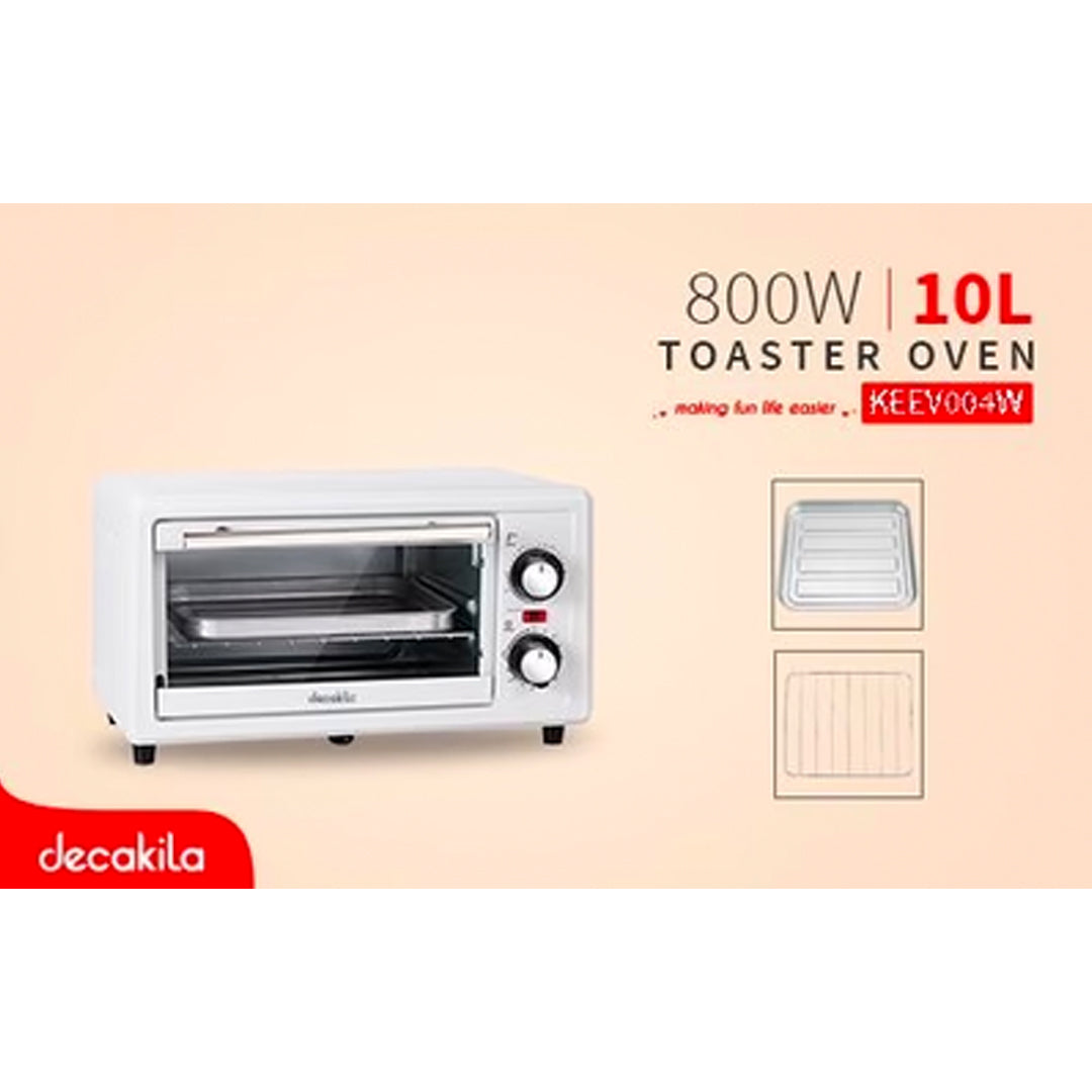 Decakila Toaster oven 10 liters | 800W (KEEV004W) Decakila Toaster oven 10 liters | 800W (KEEV004W)